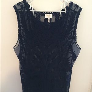 Laundry by Shelli Segal lace sheer tank top sz 1x